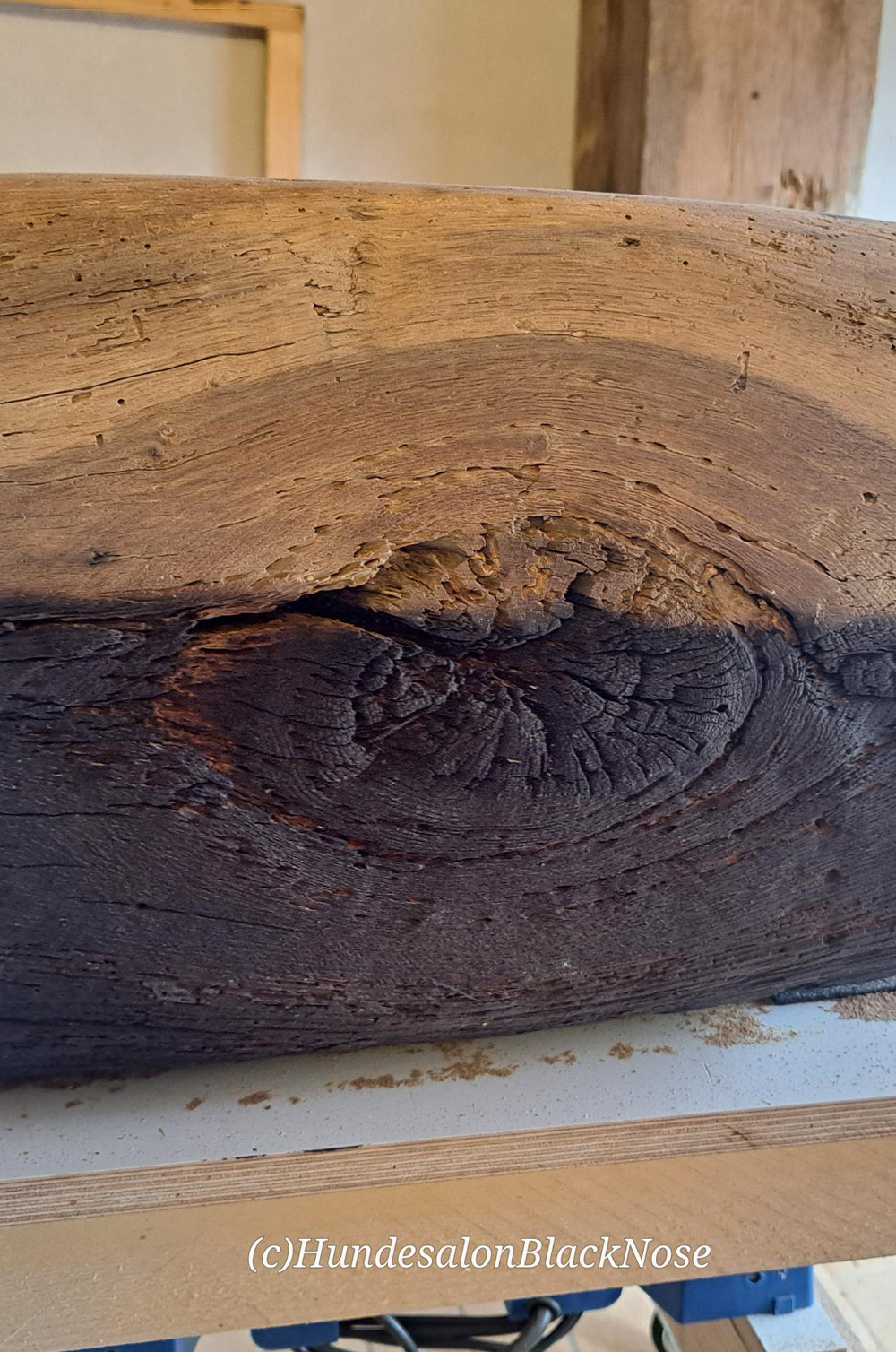 schöner Holzbalken