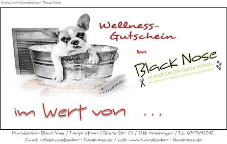 Gutschein Hundefriseur